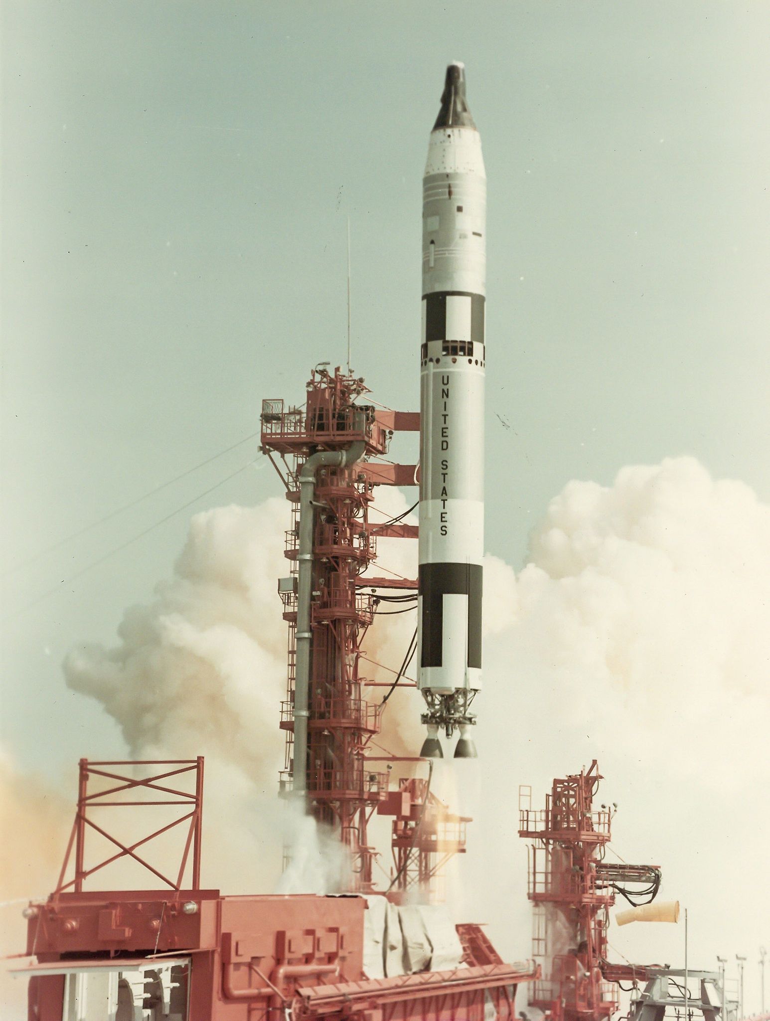 Liftoff, Gemini 8, March 1966 Vintage chromogenic print on fibre-based Kodak paper, 20.3 x 25.4cm (8