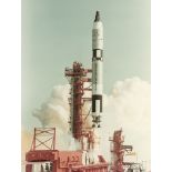 Liftoff, Gemini 8, March 1966 Vintage chromogenic print on fibre-based Kodak paper, 20.3 x 25.4cm (8