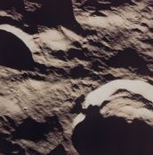Diptych: Crater Godin's wall, Apollo 10, May 1969 Two vintage chromogenic prints on fibre-based