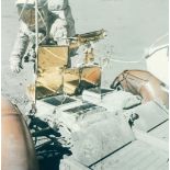 John Young - Charles Duke at the front of the Lunar Rover, EVA 3, Apollo 16, April 1972 Vintage