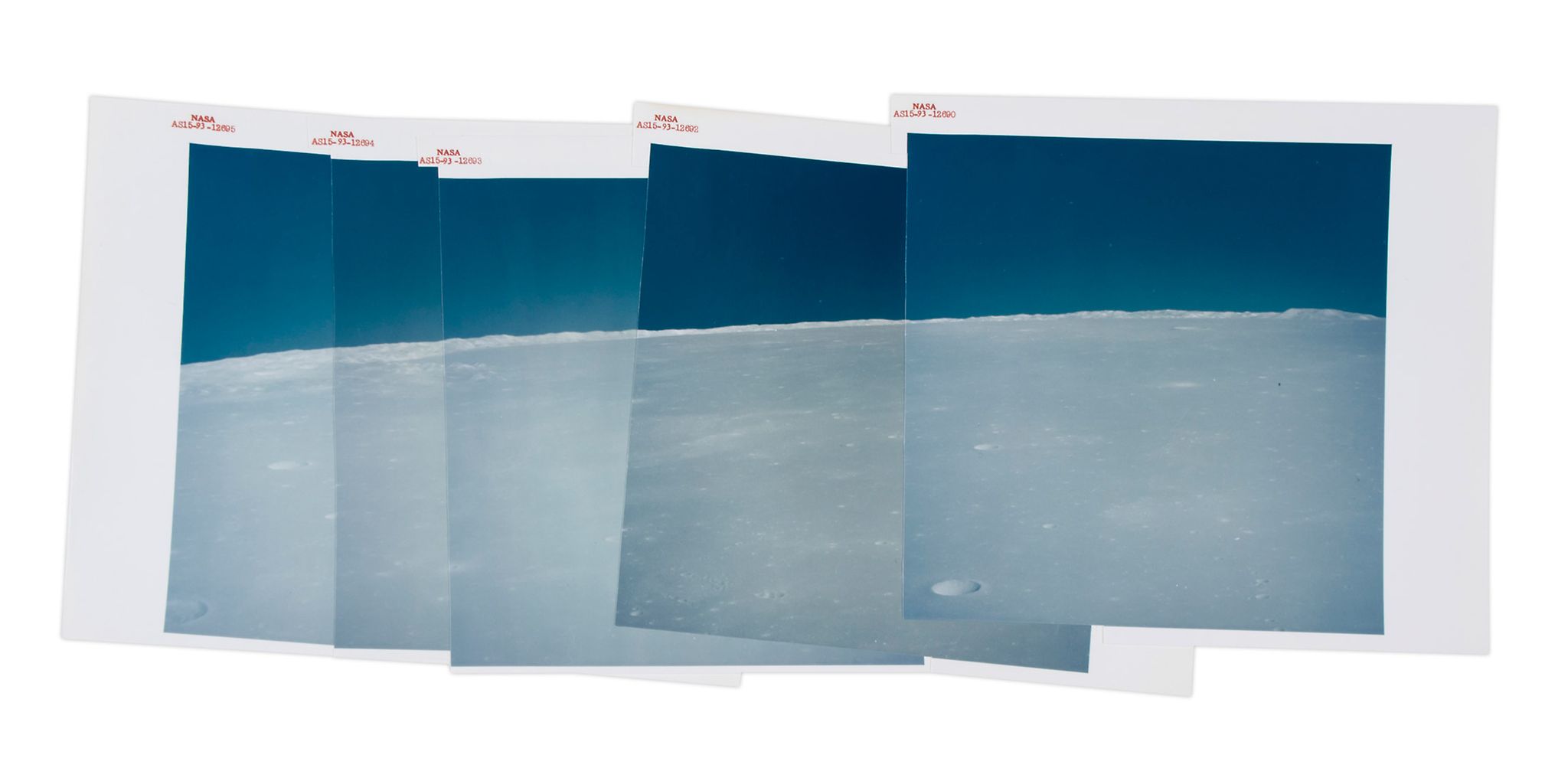 Telephoto panorama of the lunar horizon over Sinus Iridum , Revolution 71 Telephoto panorama of