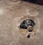 The CSM "Charlie Brown", the first spacecraft photographed in lunar orbit, Apollo 10, May 1969