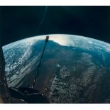 Richard Gordon - The illuminated Earth at a record-high altitude of 850 miles, Gemini 11,
