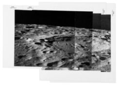 Telephoto panorama of Papaleksi Crater on the lunar farside, Apollo 10, May 1969 Mosaic of four