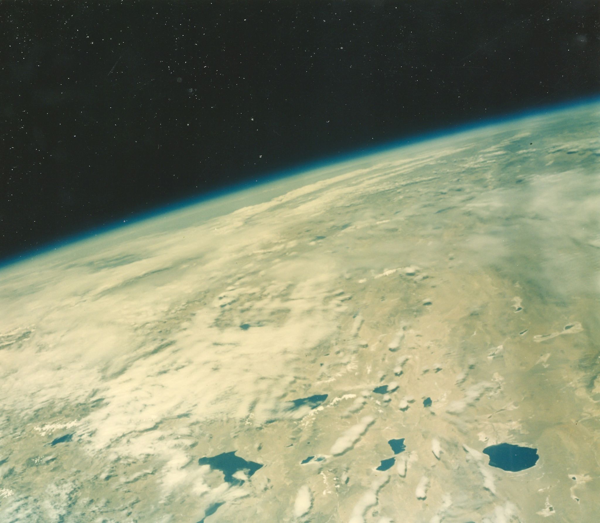 Gordon Cooper - Earth from space, Mercury 9, May 1963 Vintage chromogenic print on fibre-based Kodak