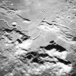 Alfred Worden - Apollo 15 Hadley Apennine landing site seen from lunar orbit, August 1971 Vintage