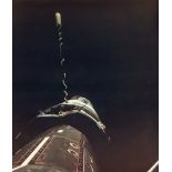 Richard Gordon - EVA photograph, Gemini 11 spacecraft docked with the Agena Target Vehicle,