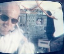 Space TV transmission during translunar journey to the Moon, Apollo 11, July 1969 Vintage