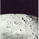 Details of the receding Moon photographed with a telephoto lens, Apollo 15, August 1971 Three