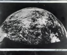 The largest area of Earth hitherto photographed at one time, from Nebraska to the Pacific, October