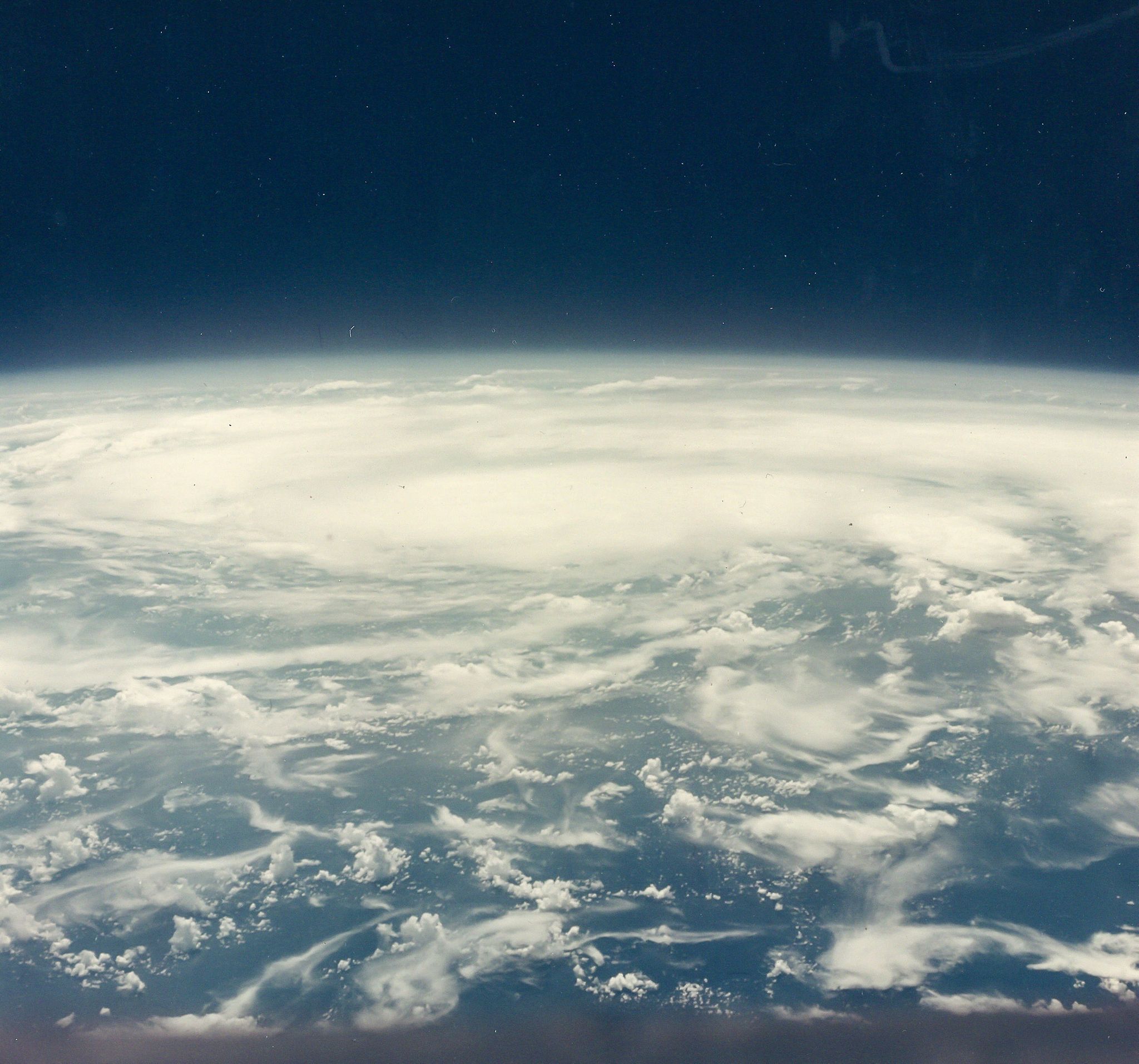 Pacific Ocean from Space, Gemini 5, August 1965 Three vintage chromogenic prints on fibre-based