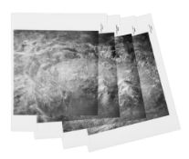 Telephoto panorama of King Crater, Apollo 10, May 1969 Mosaic of four vintage gelatin silver prints,