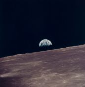 Earthrise seen from the LM, Apollo 10, May 1969 Vintage chromogenic print on fibre-based paper, 20.3