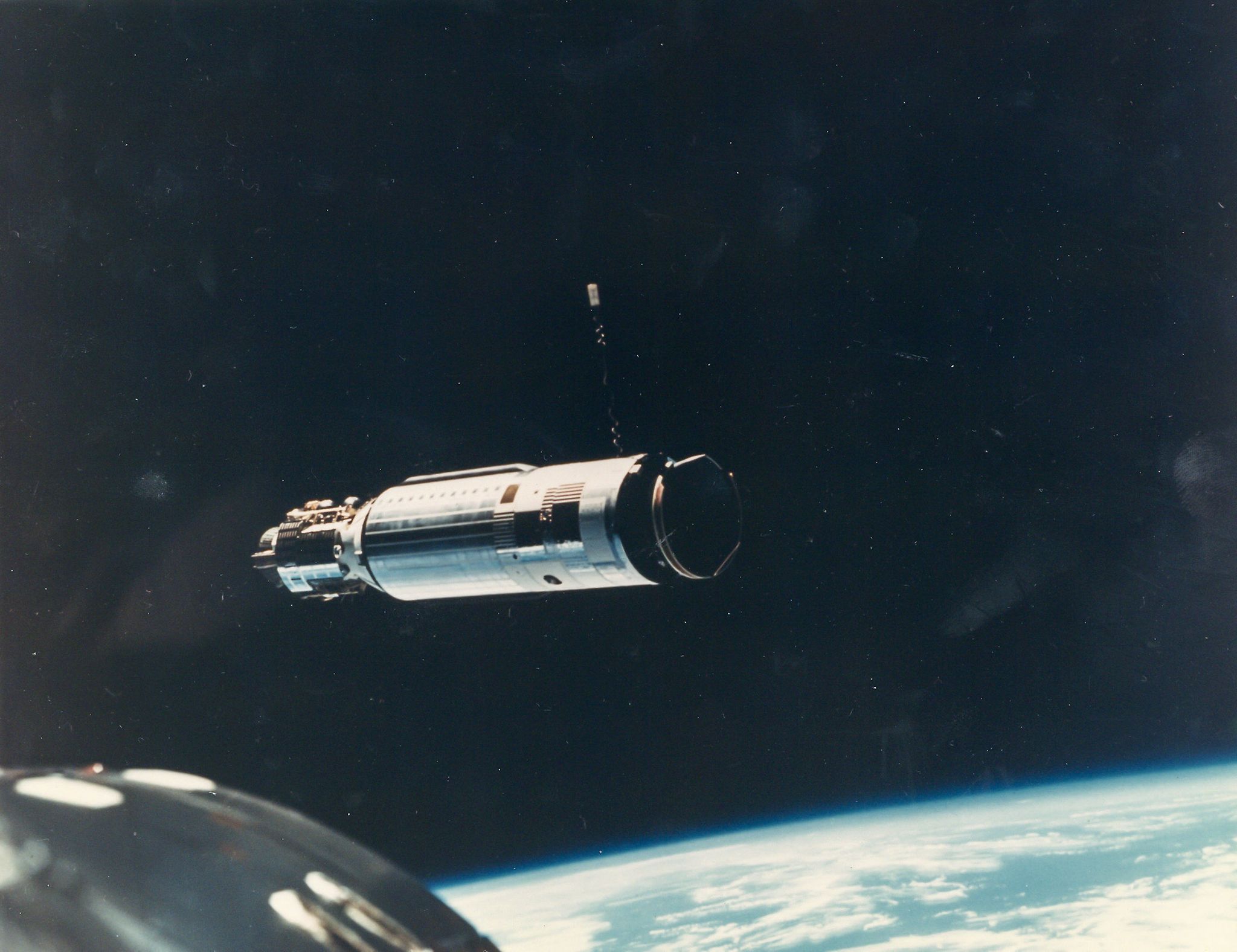 Rendezvous with the Agena Target Docking Vehicle, Gemini 8, March 1966 Two vintage chromogenic