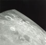 Taurus-Littrow landing site seen from orbit, Apollo 17, December 1972 Vintage gelatin silver
