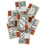 Military.- - Domino Cards, pack of 28 cards printed in colour with borders and highlights in gold,