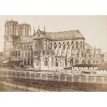 Edouard Denis Baldus (1813-1889). Cathedrale Notre-Dame de Paris, 1852-1853. Albumen print on