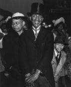 Weegee (1899-1968). Easter Sunday, Harlem, 1940. Gelatin silver print, printed later, annotated in