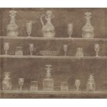 William Henry Fox Talbot (1800-1877) - Articles of Glassware, 1844 Calotype print flush mounted to