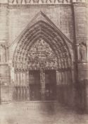 Charles Nègre (1820-1880) - Notre Dame de Paris, View of the Main Entrance, ca.1853 Salt print