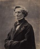 Felix Nadar (1820-1910) - Berlioz, ca.1863 Lightly albumenised salt print flush mounted to