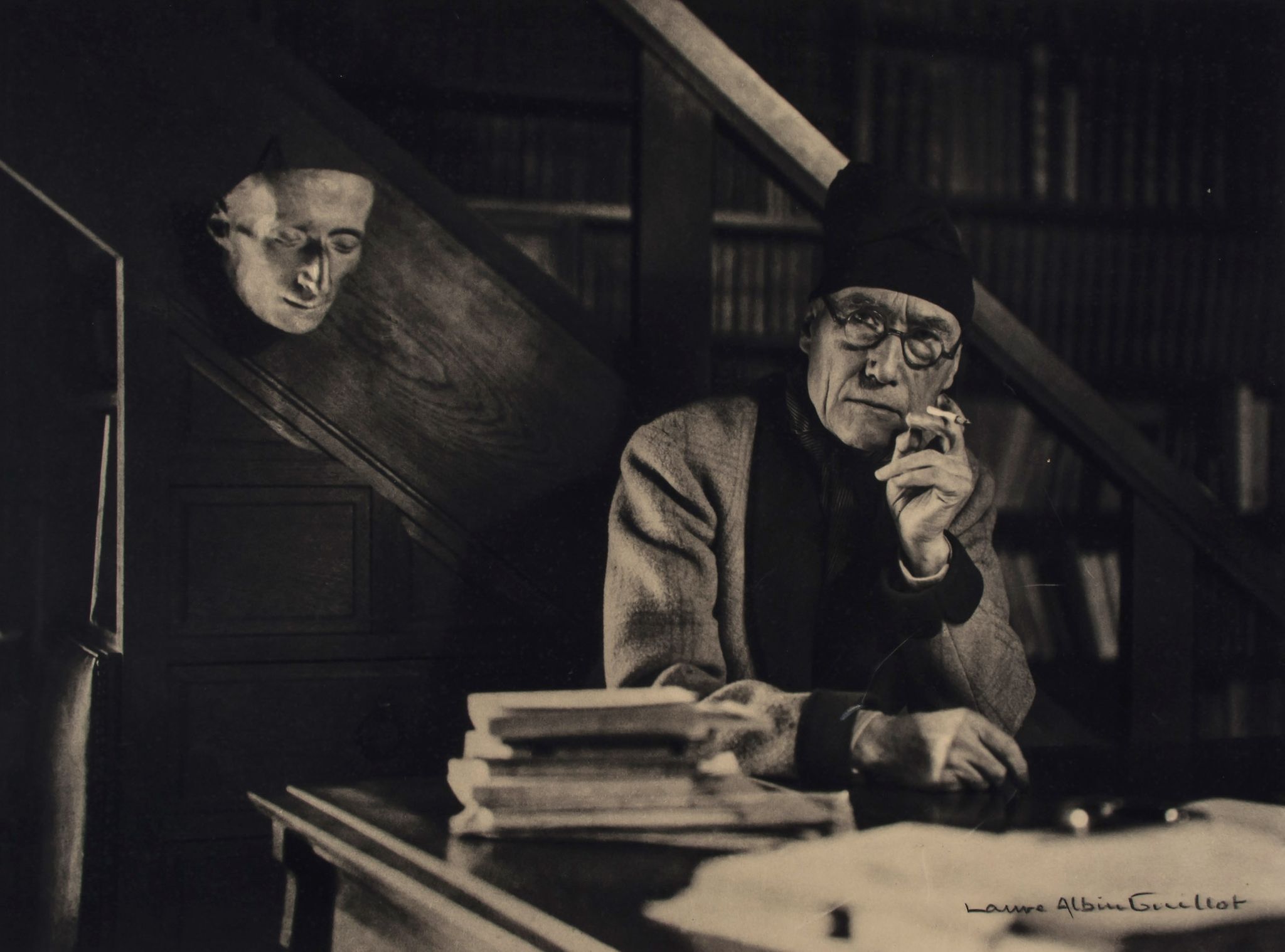 Laure Albin-Guillot (1879-1962) - André Gide, ca.1935 Photogravure, signed in pencil recto,