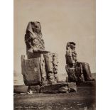 Félix Bonfils (1831-1885) - Thèbes, Colosses de Memnon, Egypt, ca. 1870 Albumen print with