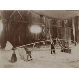 P. Raffaele (dates unknown) - Airship Building, ca.1900 Two gelatin silver printing out paper