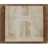 William Henry Fox Talbot (1800-1877) - The Ladder, 1845 Calotype print, annotated LA14 in black