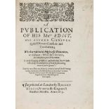 A Pvblication of His Maties Edict, and Severe Censvre against Priuate...  A Pvblication of His