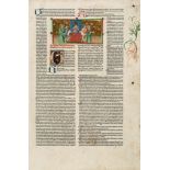 Decretales cum glossa, [commentary by Franciscus de Madiis], double column  ( Pope  )   Decretales