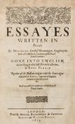 Montaigne (Michel Eyquem de) - Essayes, translated by John Florio,  second edition in English, title