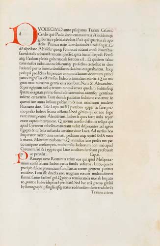 Eusebius Caesariensis. - Historia ecclesiastica,  fourth edition, 172 ff., the last blank, 34 lines,