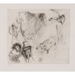 After Rembrandt . - A group of plates after Rembrandt etchings,  photogravures, v.s. on folio sheets
