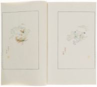 [Japanese Illustrations], 4 vol.,   illustrations throughout, most hand-coloured, many with partly