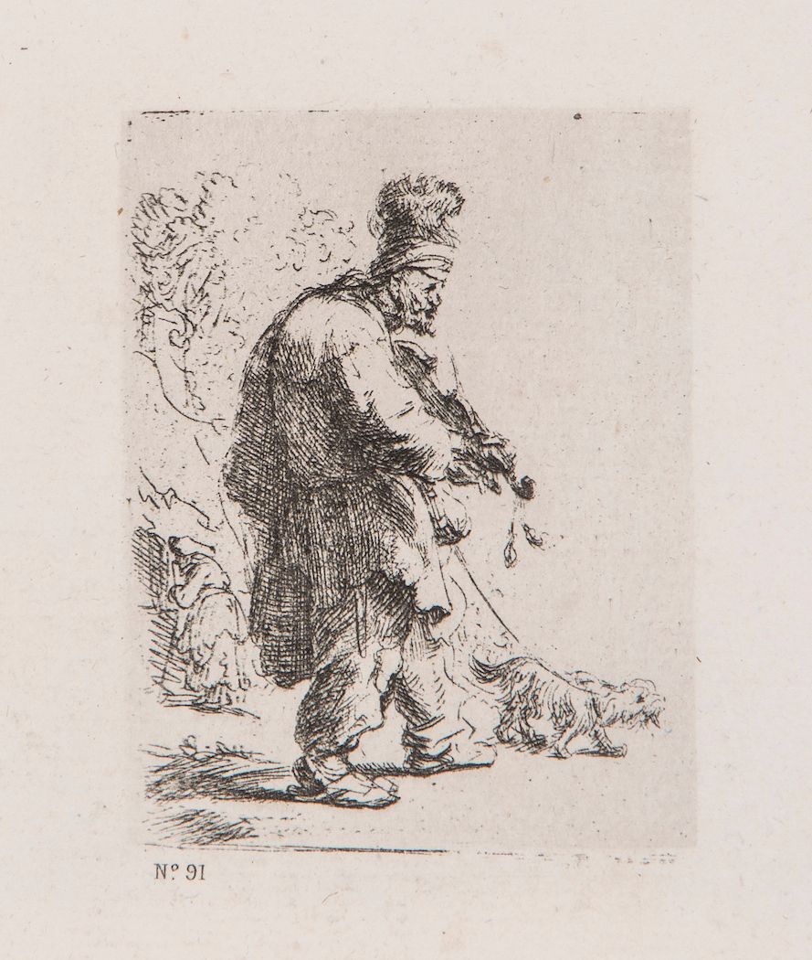 After Rembrandt . - A group of plates after Rembrandt etchings,  photogravures, v.s. on folio sheets - Image 2 of 4