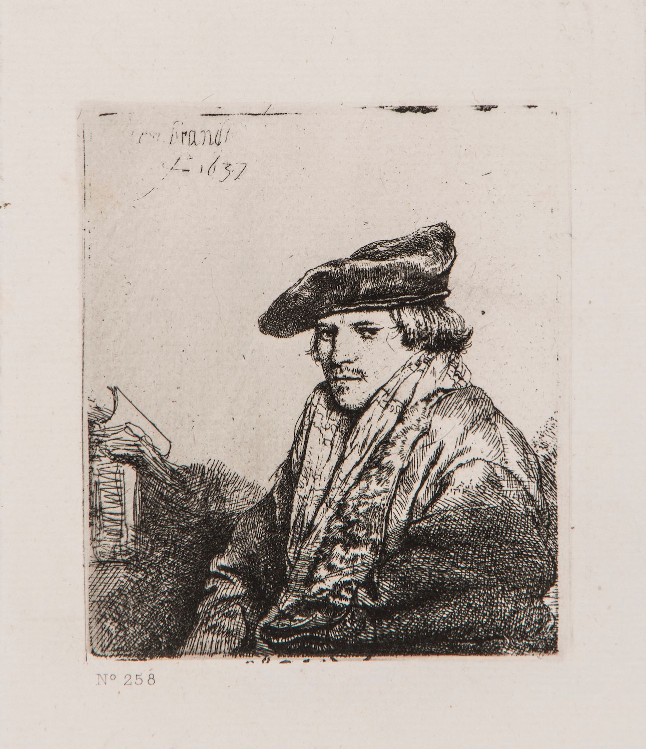 After Rembrandt . - A group of plates after Rembrandt etchings,  photogravures, v.s. on folio sheets - Image 3 of 4