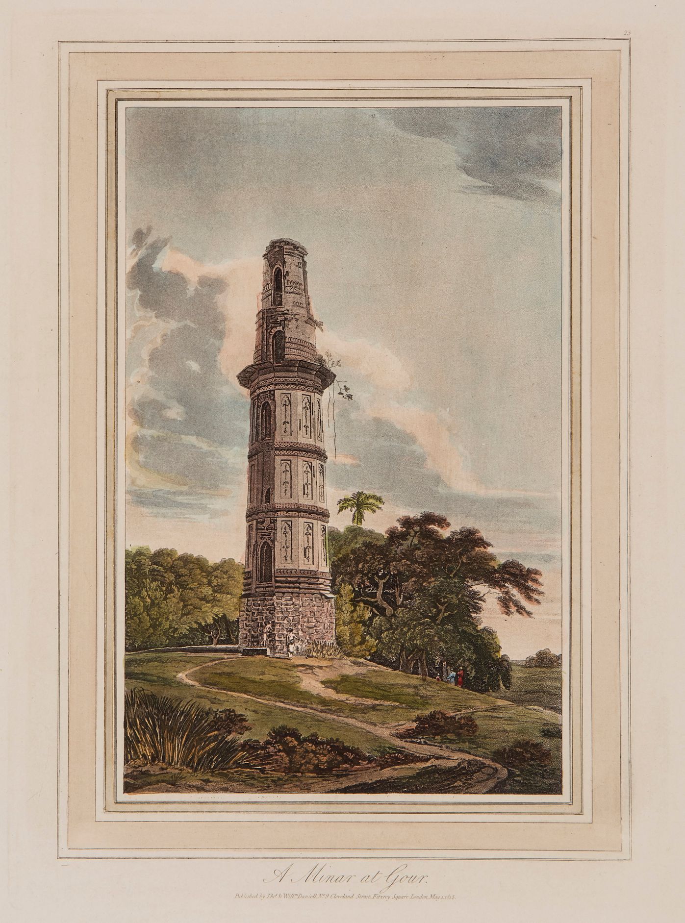 India.- Daniell (Thomas) and William Daniell. - 5 views of India, from the 4to edition of Oriental - Image 2 of 2