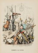Grandville (J.-J.) - Une Autre Monde,  half-title, title printed in red, 35 hand-coloured plates and