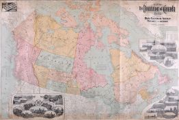Canada.- White (James) - Map of the Dominion of Canada, wall map issued by the direction of the Hon.