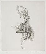 John Buckland-Wright (1897-1954) - Dancer II engraving with etching, 1953, signed, titled and