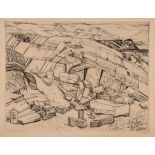 Joseph Hecht (1891-1951) - The Quarry etching, signed in pencil, numbered 2/45, on laid paper,