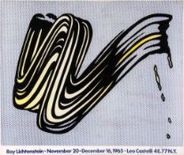 Roy Lichtenstein (1923-1997)(after) - Brushstroke (C.II.15) offset lithographic poster printed in