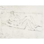 Henry Moore (1898-1986) - Reclining Figures on Beach (C.363) etching, 1975, a printer's proof