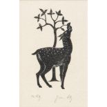 Robert Gibbings (1889-1958) - Deer (+ 1 work) two wood-engravings, c.1934, one inscribed To RG. from