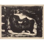 Henry Moore (1898-1986) - Black Reclining Figure I (C.378) lithograph, 1974, signed in pencil,