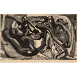 Blair Hughes-Stanton (b.1902) - Family wood-engraving, 1935, signed, titled, dated and dedicated