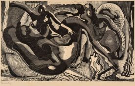 Blair Hughes-Stanton (b.1902) - Family wood-engraving, 1935, signed, titled, dated and dedicated