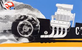 Gerald Laing (1936-2011) - CT Strokers (I.& H.19) screenprint in colours, 1968, signed, titled,
