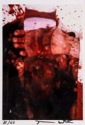 Hermann Nitsch (b.1938) - Untitled c-print in colours, circa 1980, signed in black felt-tip pen,